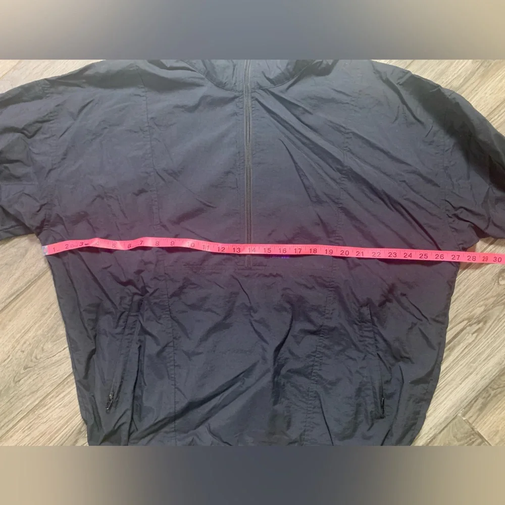 The North Face Vintage Windbreaker Black Half Zip Pullover Jacket Mens XL
